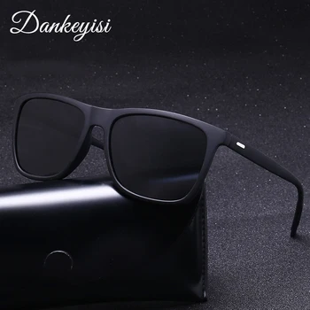 

DANKEYISI Square Men Polarized Sunglasses Men Women Driving Classic Lady Sun Glasses Male Goggle Shades Coating Mirror Female