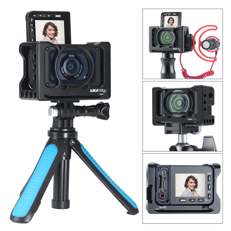 I have an English class buyer Genuine UURig R-RX0 II Camera Vlog Metal Cage Case for Sony RX0 II ARRI Cold Shoe  1/4 3/8 Screw for Microphone LED Light VS Smallrig - AliExpress Consumer  Electronics