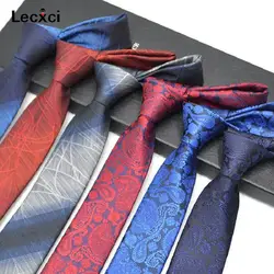 2018 новый классический вязать Для мужчин галстук 6 см Полосатый галстук плед полосой Бизнес Свадебная вечеринка Для мужчин жаккардовые