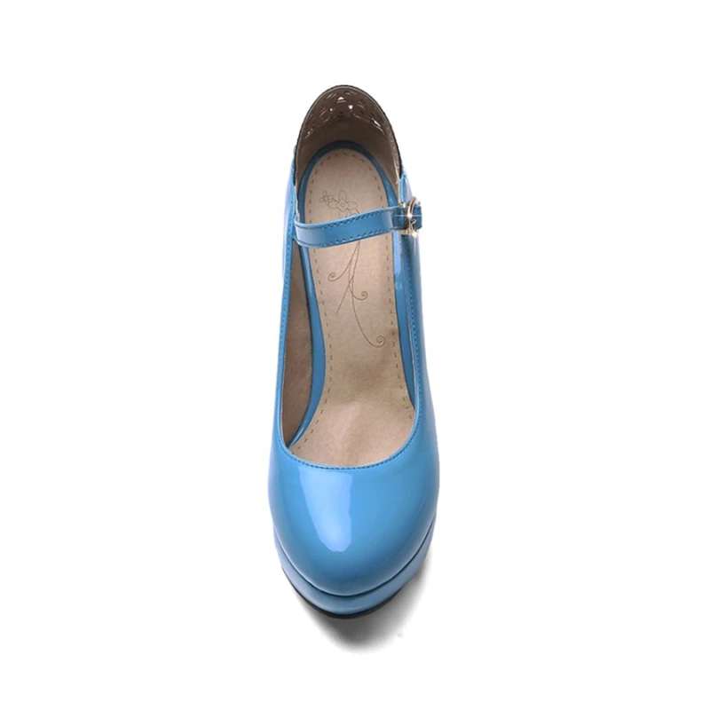 SARAIRIS BIG Size 43 round toe Footwear high Heels Woman Shoes classic Elegant Black Party bridsmaid Wedding mary janes Pumps