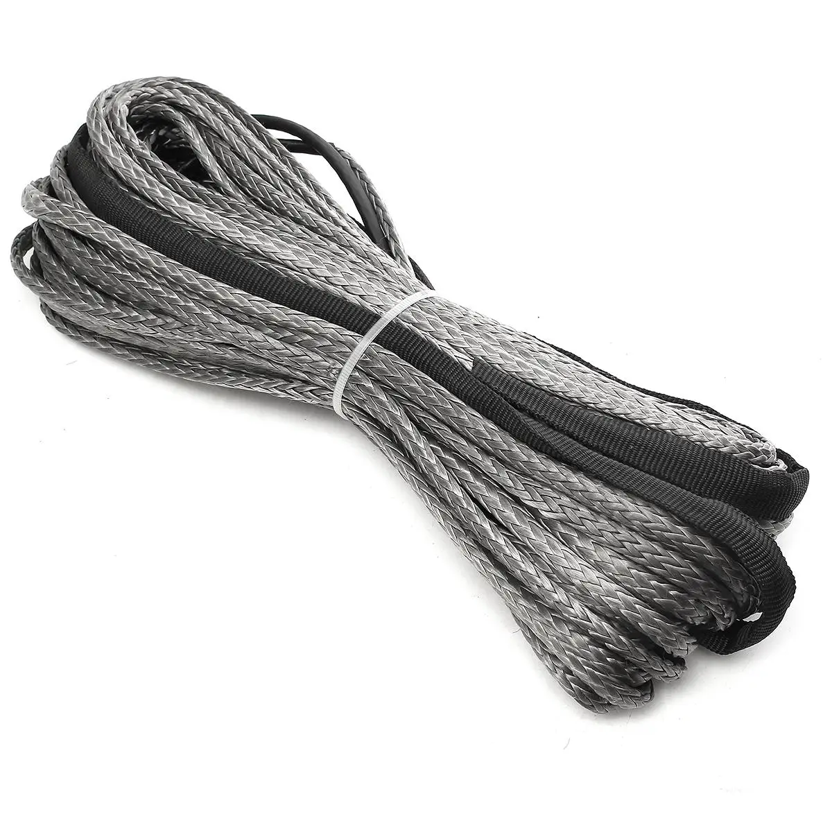 3/16" x 50' Synthetic Fiber Winch Line Cable Rope 5500 LBs Sheath ATV