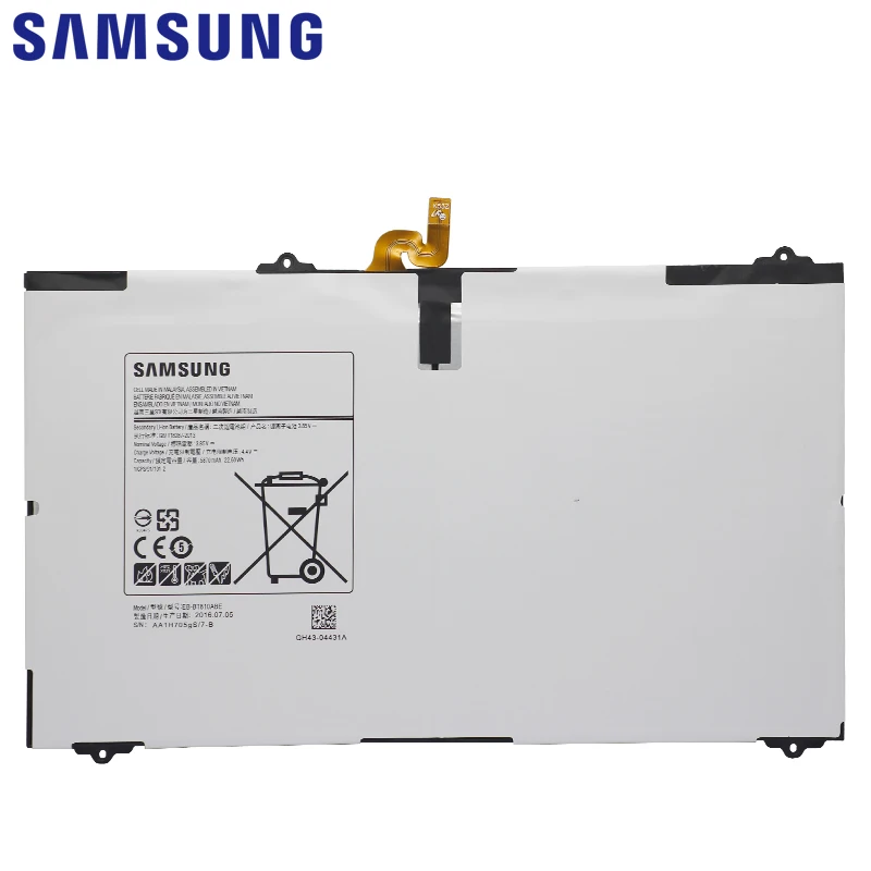 SAMSUNG Tablet Батарея 5870 mAh EB-BT810ABE Запчасти для Galaxy Tab S2 9.7T815C SM-T815 T813 T815 SM-T810 SM-T817A S2 T819C