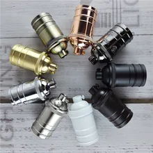 Матовый черный Бронзовый латунь качество держатель лампы UL E27 «сделай сам» в винтажном стиле; Розовая люстра база светильника M10 медный держатель выключатель света разъем