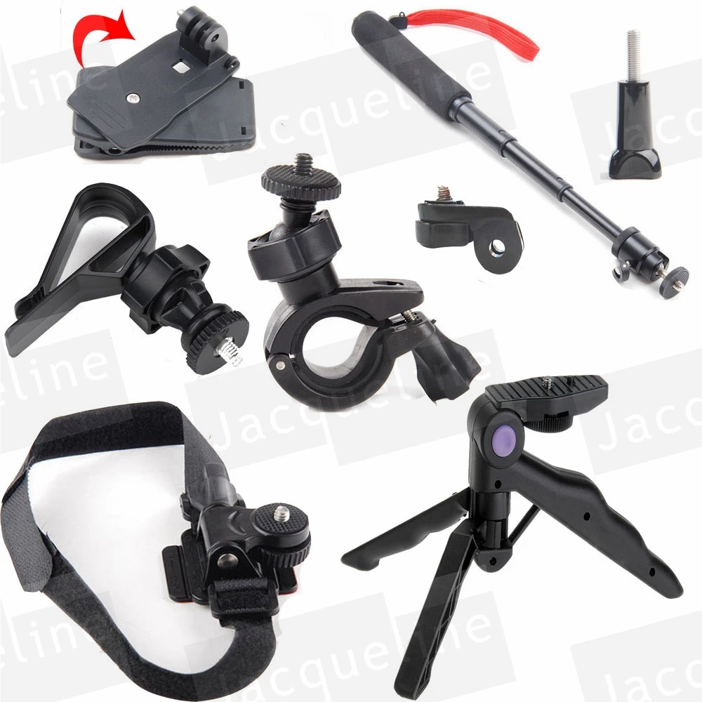 Travel Holder Accessories Set for Sony Action Cam HDR AS200VR HDR AS20 15 AS100V AS30V as50FDR