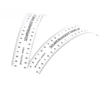 

Permanent Makeup Stencils Plastic Eyebrow Ruler Tattoo Cosmetic Shaping Measure Tool Makeup Reusable Eyebrow Ruler 1 PCS