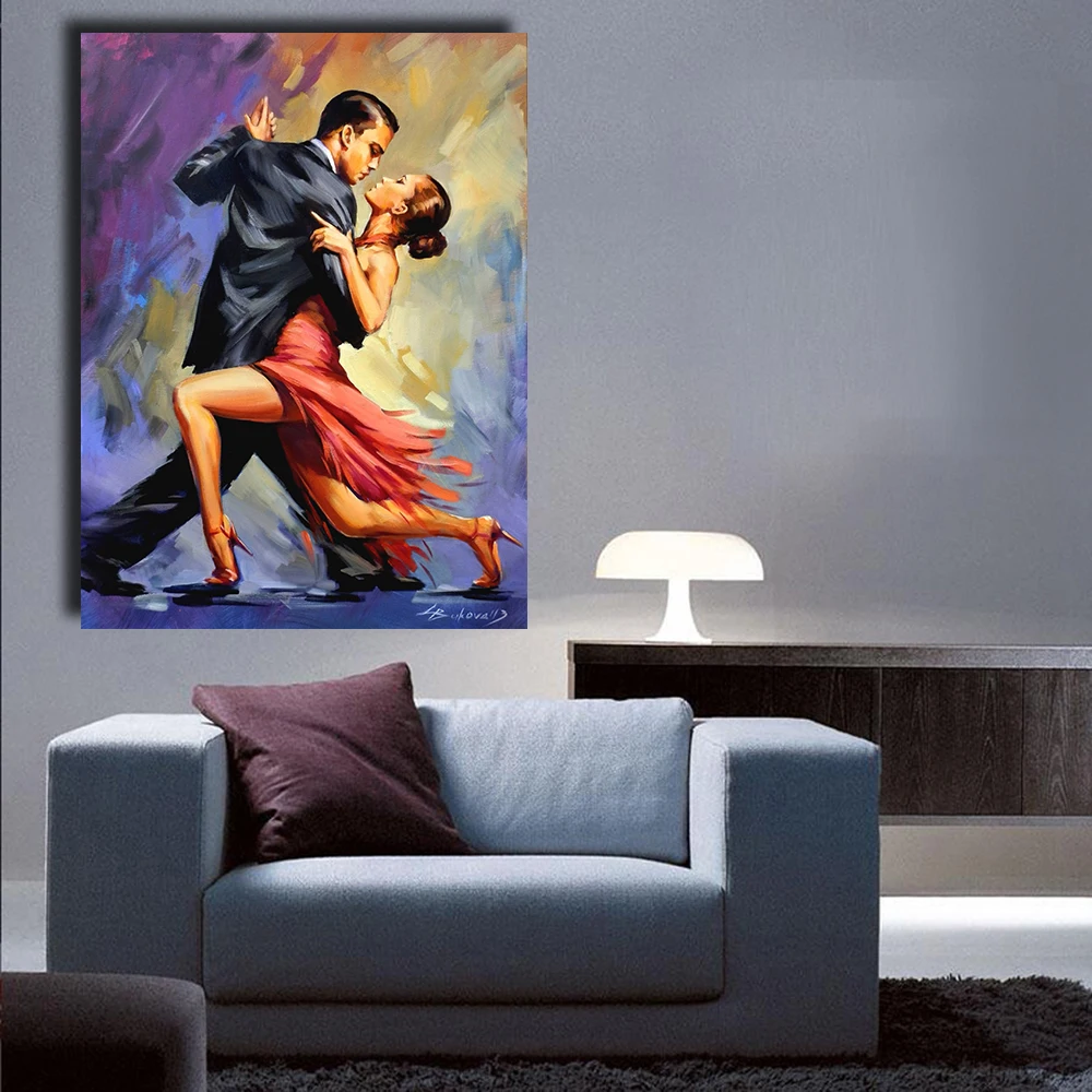 TANGO DANCING COUPLES CANVAS PICTURE PRINT WALL ART FREE FAST UK DELIVERY