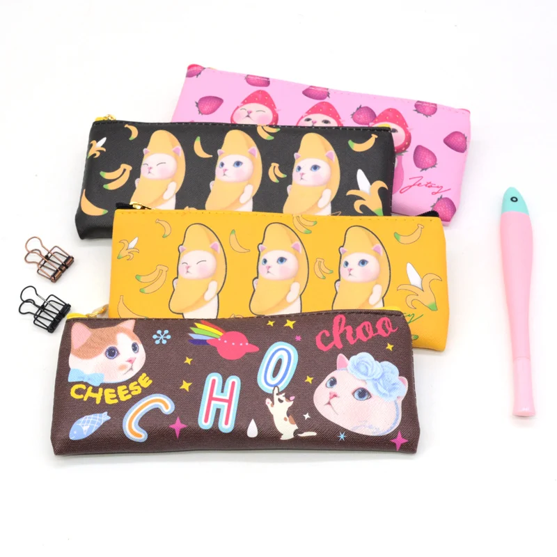 

pencil case pusheen cat cute school kawaii trousse scolaire cartuchera para lapices kalem kutusu pink papelaria criativa bag