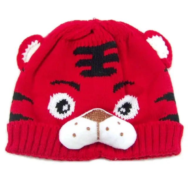 Bnaturalwell Baby tiger hats crochet hat animal design children tiger