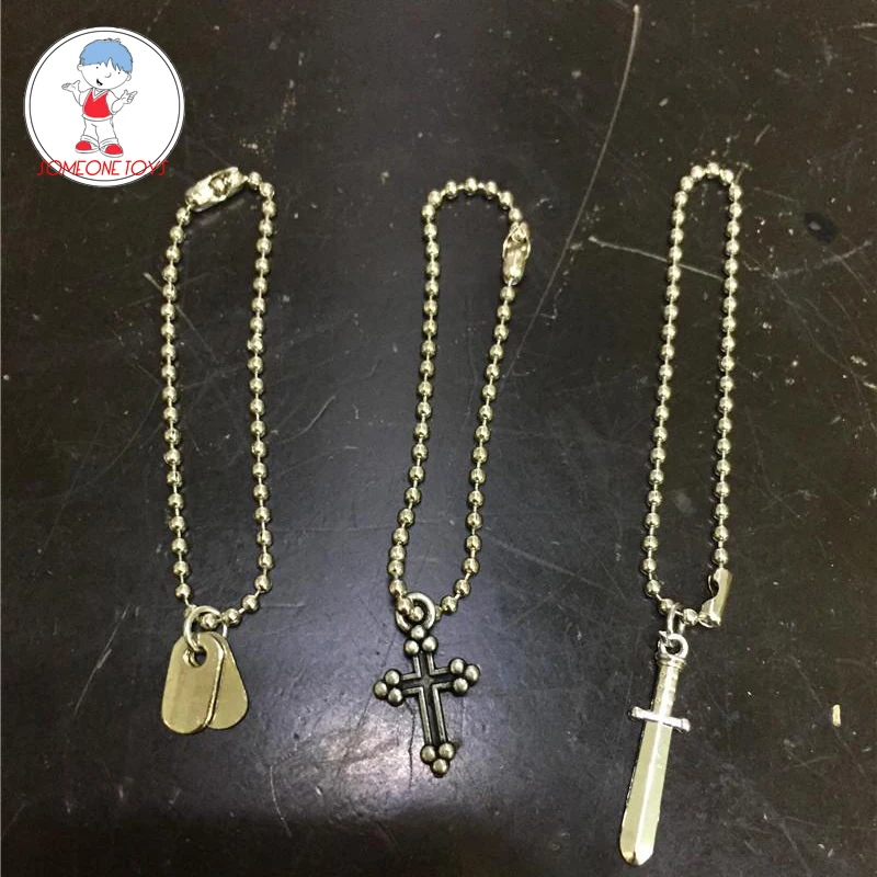 

1/6 Scale Soldiers Dogtag Cross Necklace Sword Models Identification Card for 12 Inches Action Figures Accessories