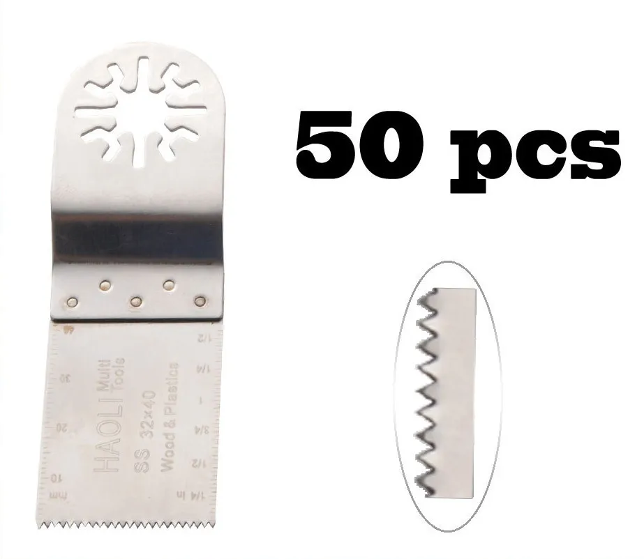 

50 pcs 32mm stainless steel oscillating multi tool saw blades for power tool accessories as Fein multimaster,TCH, Dremel