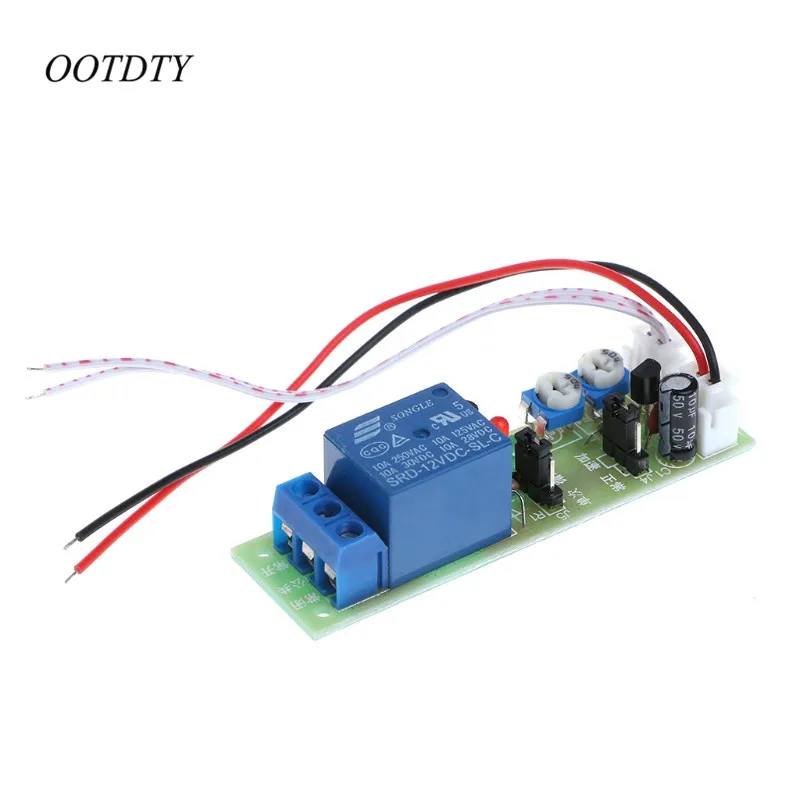 

OOTDTY 12V DC Infinite Cycle Delay Timing Timer Relay ON OFF Switch Loop Module Trigger