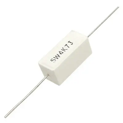 

10 Pcs Ceramic Cement Power Resistors 4.7K 4K7 Ohm 5% 5W