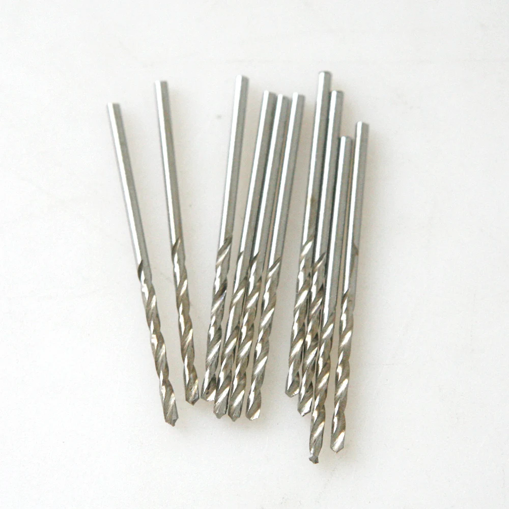 

10Pcs 0.3-3mm Micro HSS Twist Drilling Bit Straight Shank Electrical Drill Tool