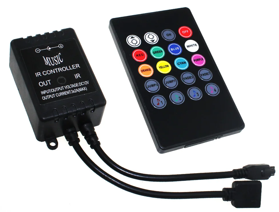 Creative 20key Led Music Controller IR Remote Sound Sensor For LED