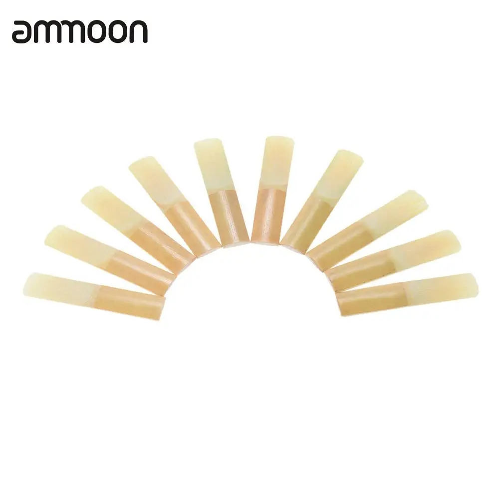 

High Quality 10pcs/ Box Eb Alto Saxophone Sax Bamboo Reeds Strength 3.0 / 2.5 / 2.0 for Option