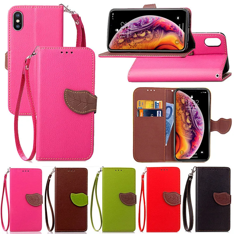 

Wallet Flip Leather Case For iPhone 8 Case Book Stand Card Slot Cases For Coque iPhone X XR XS Max 8 7 6 6S Plus 5 5S SE 5C Capa