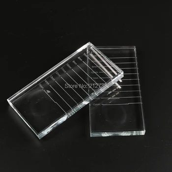 

Eyelash Glue Holder Individual Eyelash Extension Adhesive Glue Pallet Makeup Tool For Transparent Arrival Rectangular Crystal