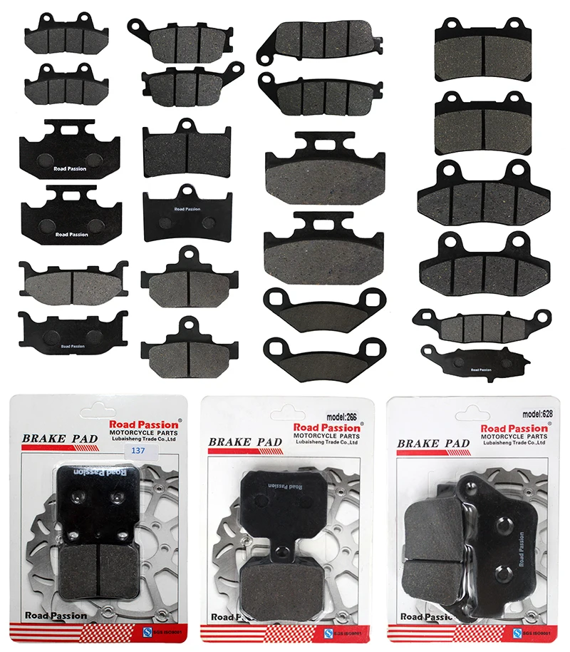 Road Passion Motorcycle Front & Rear Brake Pads For HARLEY XL1200S XL1200 XL Sportster 1200 S Sport 2000 2001 2002 2003