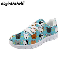 Doginthehole/Мужская прогулочная обувь с принтом бултерьеров; уличные спортивные ботинки мужские летние кроссовки на плоской подошве; zapatillas mujer