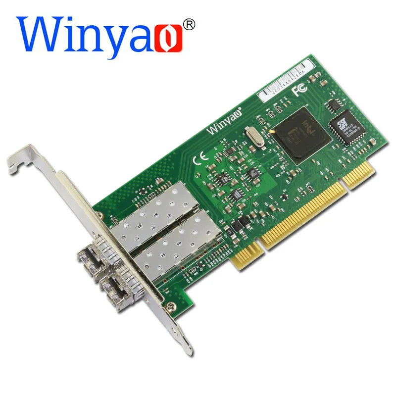 Winyao wy546df-sx PCI рабочего Gigabit Волокно сетевой карты для 82546 pwla8492mf двойной Порты и разъёмы sfp lc (850nm) 1000 Мбит/с сетевой карты