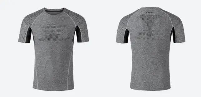 xiaomi mijia Мужская высокоэластичная Спортивная компрессионная футболка гладкая крутая мужская с коротким рукавом фитнес-кофта для бега smart - Цвет: S