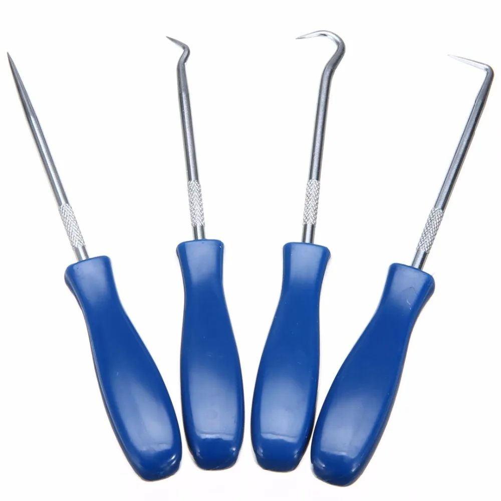 

New Arrival Car Pick & Hook Set O Ring Oil Seal Gasket Puller Remover Craft Hand Tool Set 4Pcs High Quality Pick Hook Tools