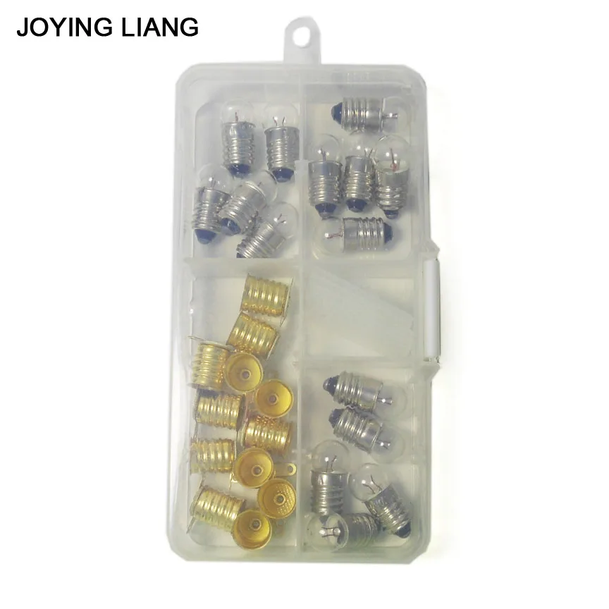 JOYING LIANG Mixed PACK 1.5V /2.5V / 3.8V 0.3A Light Beads Student Physical Electric Experiment Mini Lamp Small Bulb + Holder 50pcs mixed anime neon light stickers decorative decals diy phone luggage laptop notebook water bottle scrapbooking kids toy c3