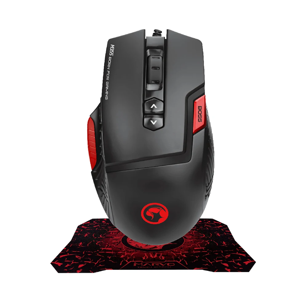 MARVO M355+G1 Gaming Mouse , Gaming Mouse Pad Wired Mouse,Optical Ergonomic Mice and Mouse Pad