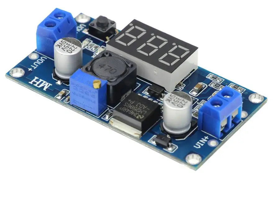 LM2596S Регулируемый Модуль электропитания с цифровым дисплеем регулятор