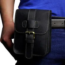 Мужская поясная сумка для мобильного телефона, чехол для ключей от сигареты, кошелек для монет, сумка от известного бренда, поясная сумка на крючок