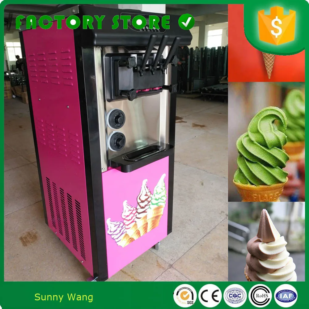 110 / 220V commercial desktop soft ice cream machine sweet cone ice