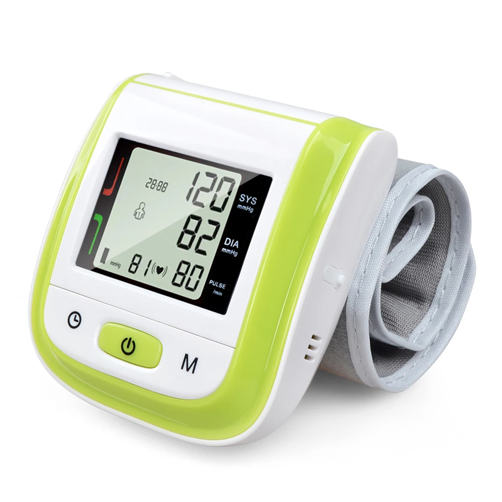 NEW!! Green LCD Automatic Wrist Blood Pressure Monitor Digital Wrist Blood Pressure Meter