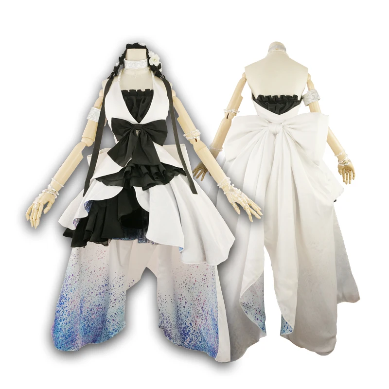 Anime!Fate Grand Order Euryale Full Broken Lolita Printing Dress Gorgeous Uniform Cosplay Costume Halloween Outfit Free Shipping |