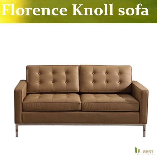 U-BEST Contemporary 2 Seater Leather Modern Sofa Design ,Mid century modern designer leather sofa