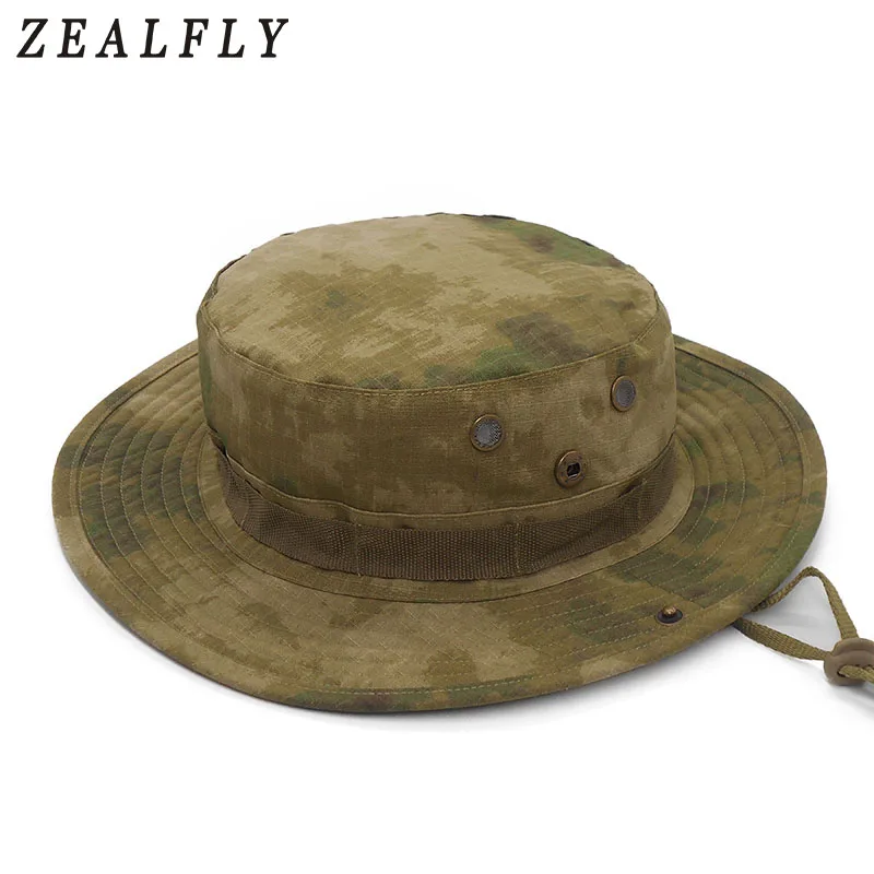 

Multicam Nepalese Boonie Hats Tactical Airsoft Sniper Camouflage Tree Bucket Cap Accessories Military Army American Military Men