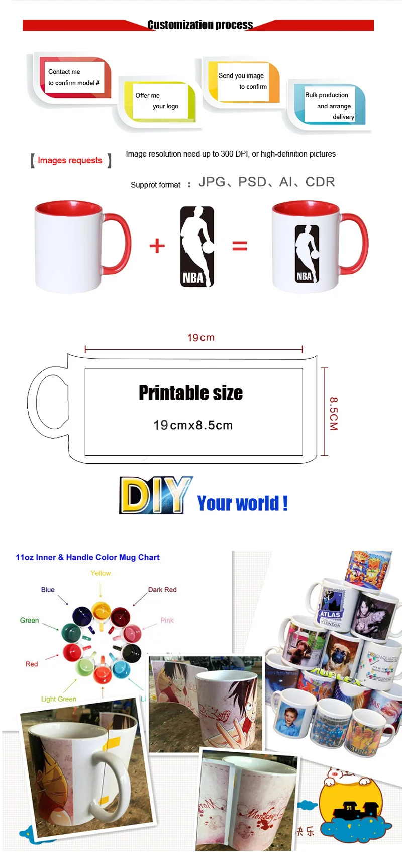 M02 Sublimation mug printing