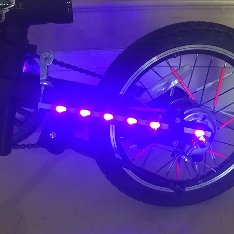 Предупреждение ющий светодиодный светильник-вспышка для Xiaomi Mijia M365, Электрический скутер, скейтборд, ночной Велоспорт, безопасный декоративный светильник - Цвет: blue without battery