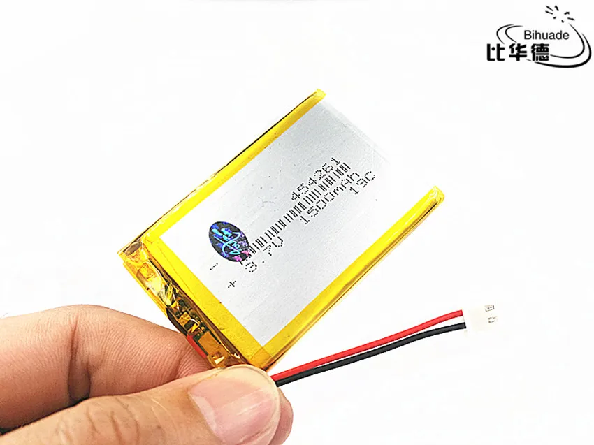 Литиевая батарея JST 2,54mm 3,7 V, 1500 mAH 454261 полимер литий-ионный/литий-ионный аккумулятор для планшетных ПК, gps, mp3, mp4
