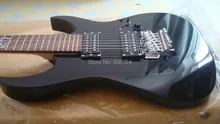 black guitar 7 strings electric guitar free shipping instock rosewood fretboard heavy sound guitar bass guitar