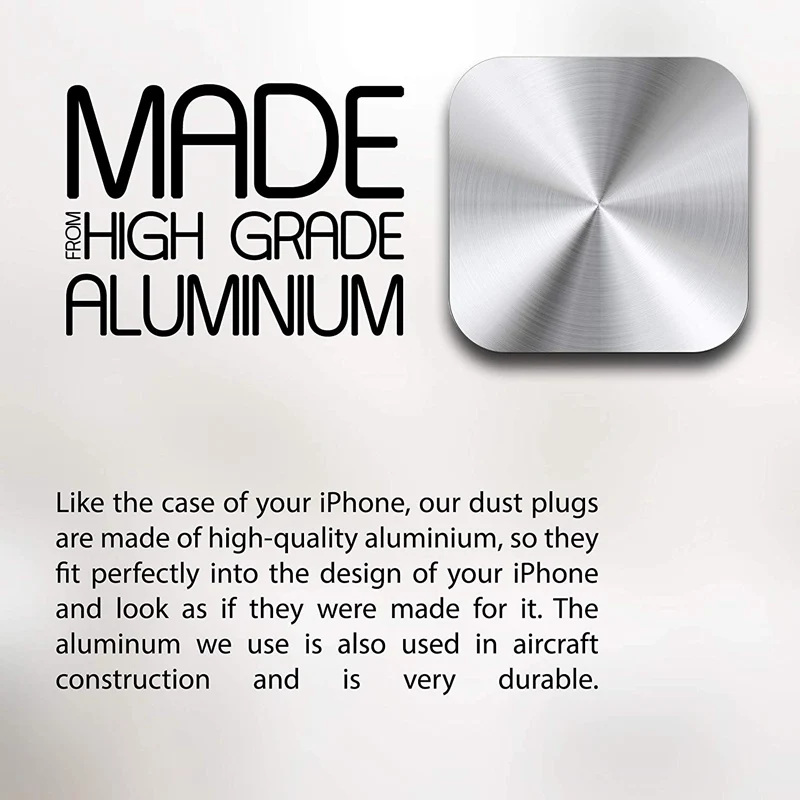 Алюминиевый материал, Противопылевой разъем, зарядный порт для iPhone Xs Max XR X 8 Plus 7 6s 5 S 5 SE для iPad Mini, аксессуары для телефонов, гаджет