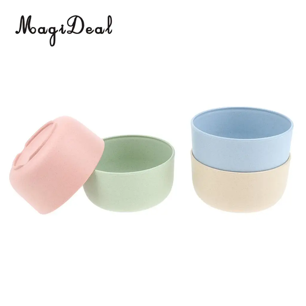 MagiDeal 4pcs Outdoor Camping Picnic Bowl Anti Scald Tableware Assorted Color Dish