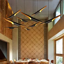 Реплика дизайн лампа Лофт труба для бара спальня кухня Скандинавская лампа ресторан черный спичечный абажур ретро люстра