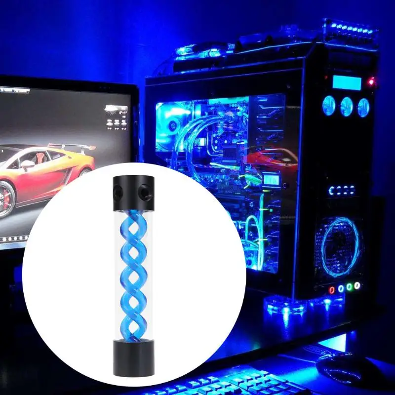 ALLOYSEED 255mm/260mm Virus T Cylinder Water Reservoir Tank Water Cooling for PC Liquid Cooling System Computer Components New