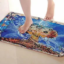 Цветочный стиль коврик для ванной комнаты, смешной Противоскользящий коврик для ванной, занавески для душа s аксессуары, соответствующие вашей душевой занавеске