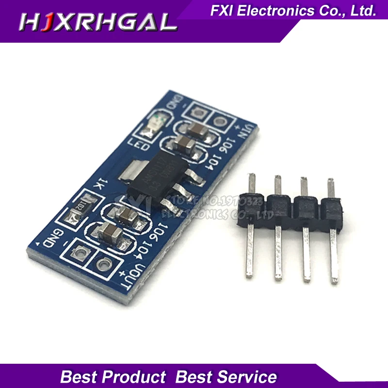

10pcs High Quality 5V to 3.3V For DC-DC Step-Down Supply Buck Module AMS1117 5V LDO 800MA AMS1117-5V new