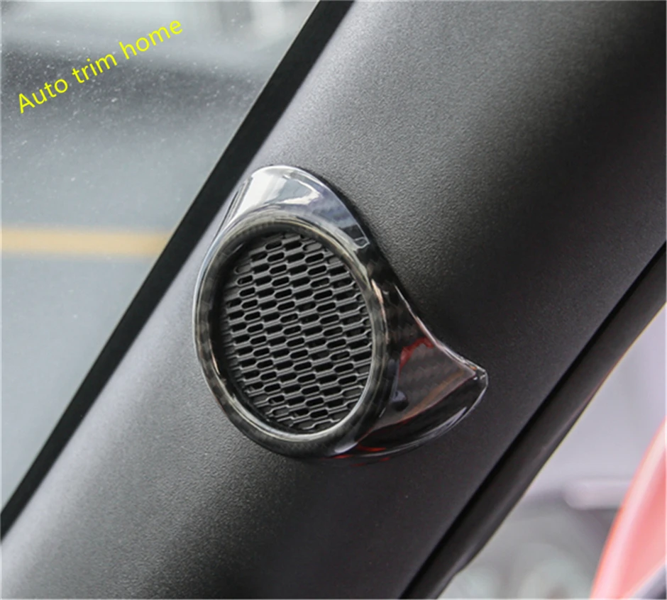 

For Ford Mustang 2015 2016 2017 ABS A Pillar Stereo Speaker Audio Loudspeaker Sound Frame Molding Garnish Cover Trim 2 Pcs