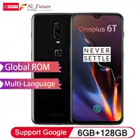 NEW OnePlus 6T In-Display Fingerprint Screen Unlock 16MP + 20 MP Dual Camera Capture the Night Snapdragon 845 3700 mAh battery
