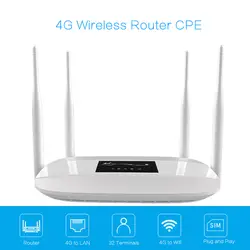 4 г LTE wi fi маршрутизатор 300 Мбит/с беспроводной CPE мобильный до 32 пользователи Wifi широко покрытия с SIM карты слот для дома/открытый