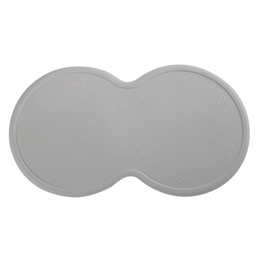 

Non Slip Drinking Eating Wear Resistant Cat Feeding Holder Silicone Placemat For Dog Bowl Foldable Easy Washing Pet Food Mat
