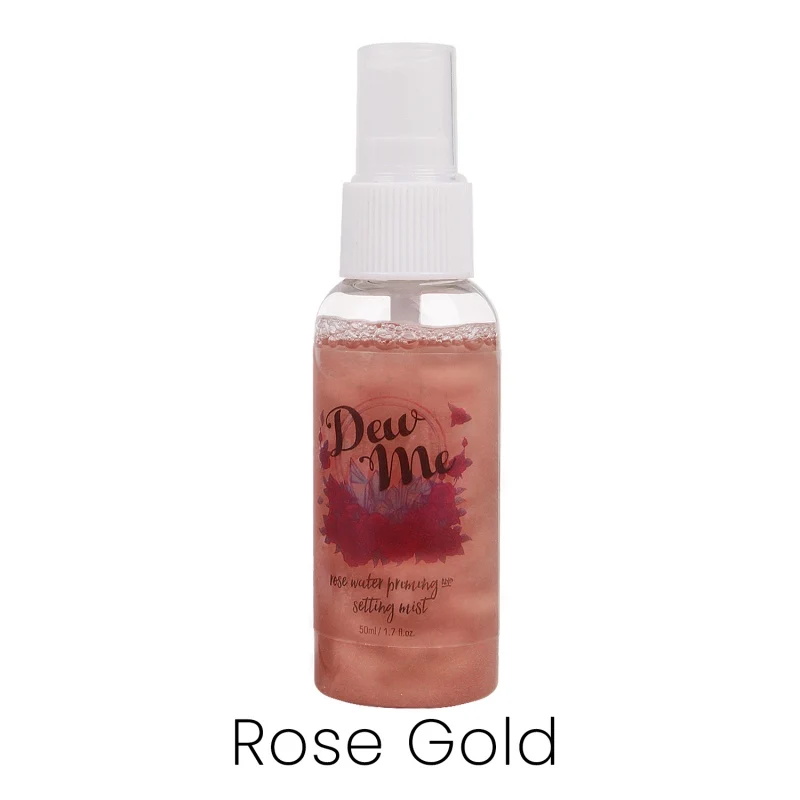 New Hot Highlighter Bronzer Liquid Setting Spray Illuminating Face Shimmer Long-lasting Brighten Glow Rose Gold Highlight Makeup - Цвет: Rose Gold